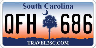 SC license plate QFH686