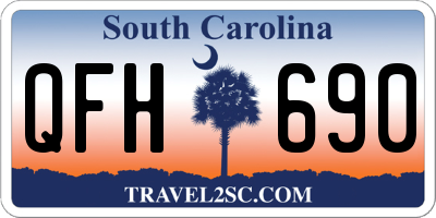 SC license plate QFH690