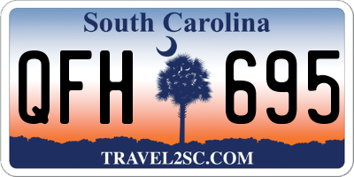 SC license plate QFH695