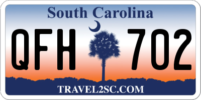 SC license plate QFH702