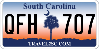 SC license plate QFH707