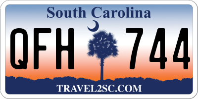 SC license plate QFH744