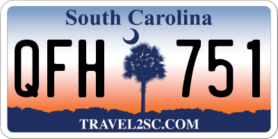 SC license plate QFH751