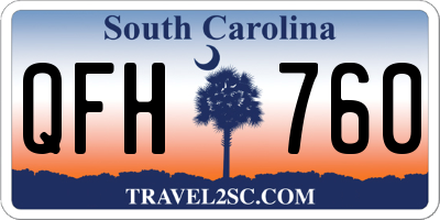 SC license plate QFH760