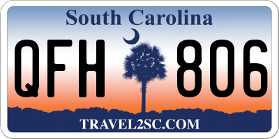 SC license plate QFH806