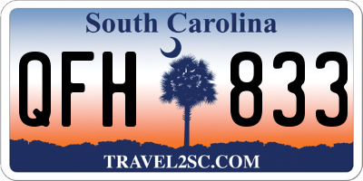 SC license plate QFH833