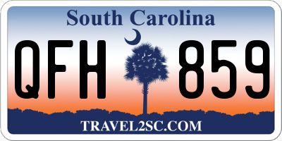 SC license plate QFH859