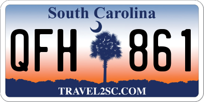 SC license plate QFH861