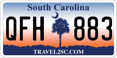 SC license plate QFH883