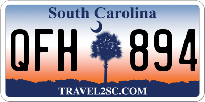 SC license plate QFH894