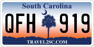 SC license plate QFH919