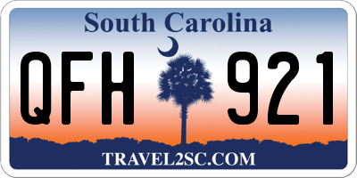 SC license plate QFH921