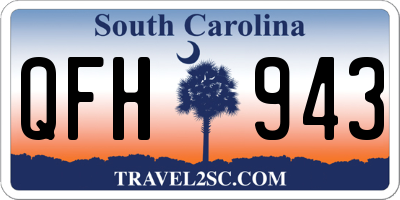 SC license plate QFH943