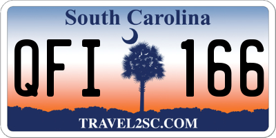SC license plate QFI166