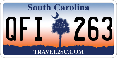 SC license plate QFI263