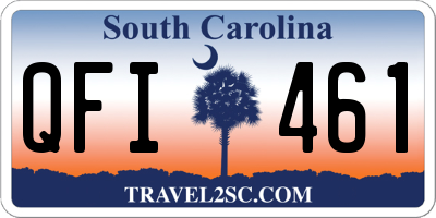 SC license plate QFI461