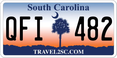 SC license plate QFI482