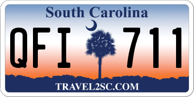 SC license plate QFI711