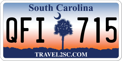 SC license plate QFI715