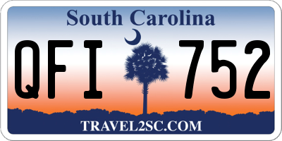 SC license plate QFI752
