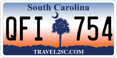 SC license plate QFI754