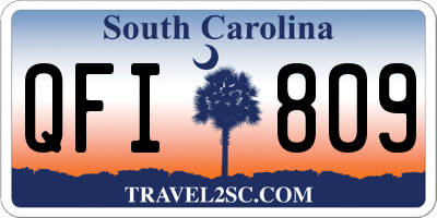 SC license plate QFI809