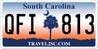 SC license plate QFI813