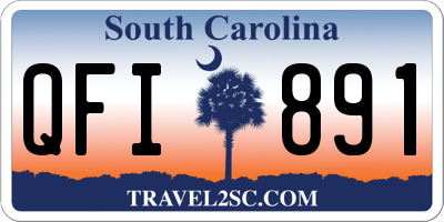 SC license plate QFI891