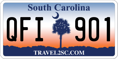 SC license plate QFI901