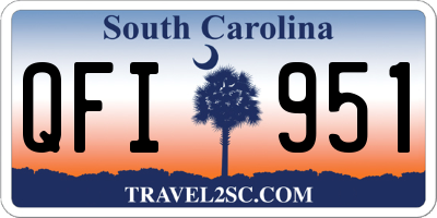 SC license plate QFI951