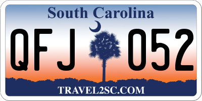 SC license plate QFJ052