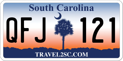 SC license plate QFJ121