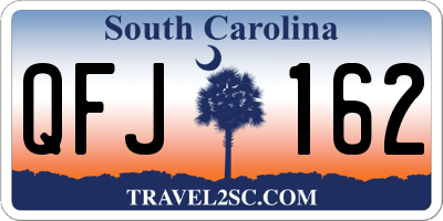 SC license plate QFJ162