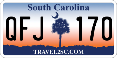SC license plate QFJ170