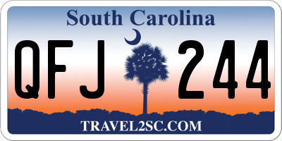 SC license plate QFJ244
