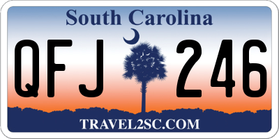 SC license plate QFJ246