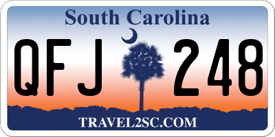 SC license plate QFJ248