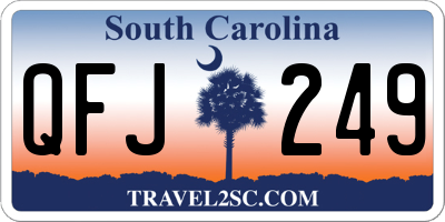 SC license plate QFJ249