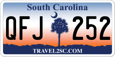 SC license plate QFJ252