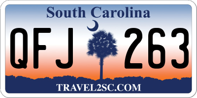 SC license plate QFJ263