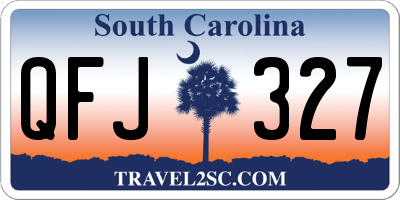 SC license plate QFJ327