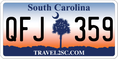 SC license plate QFJ359