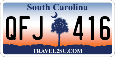 SC license plate QFJ416