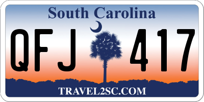 SC license plate QFJ417
