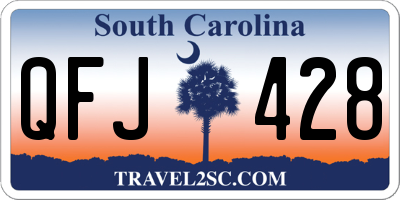 SC license plate QFJ428
