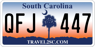 SC license plate QFJ447