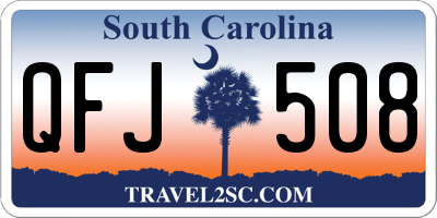 SC license plate QFJ508