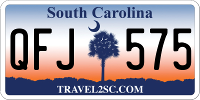 SC license plate QFJ575
