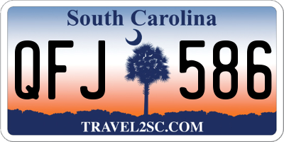 SC license plate QFJ586