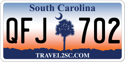 SC license plate QFJ702